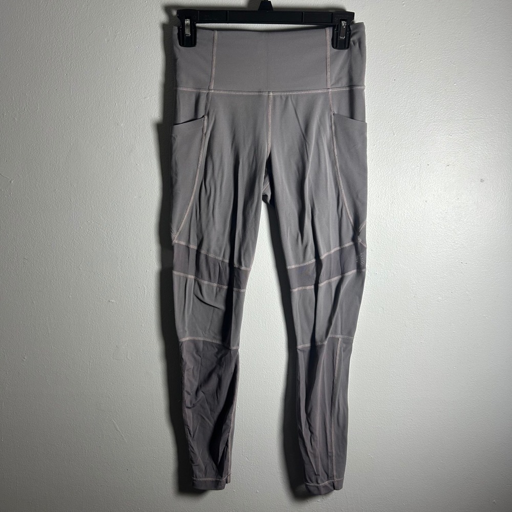 Athleta Women's Grey High Waisted Pocket Leggings Size S